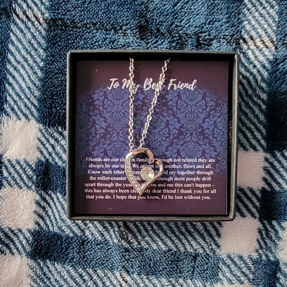 Best Friend Necklace With Quote